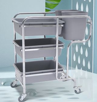 Hotel bowl collection cart