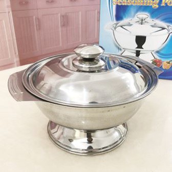 Thai risgryte i rustfritt stål, stor bolle